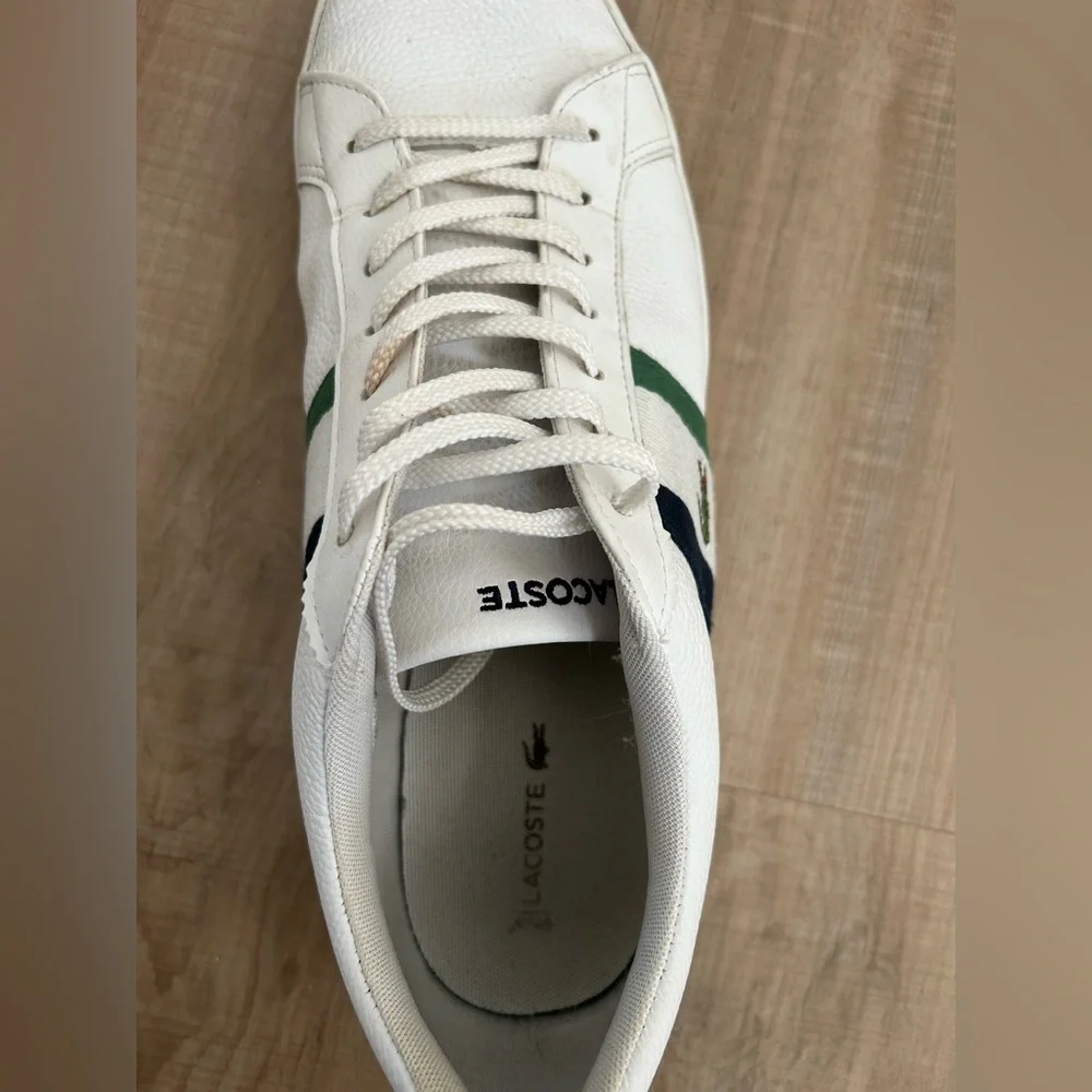 Lacoste Men’s Lerond Sneakers White Size 12